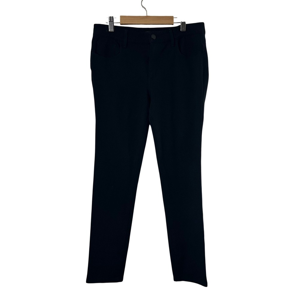 Ann Taylor Factory Black Ponte Skinny Ankle Pants Womens 6 Stretch Workwear